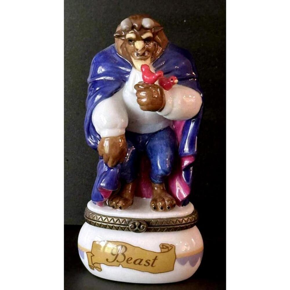 phb Disney Beauty & Beast Trinket Box 💙 Figurine